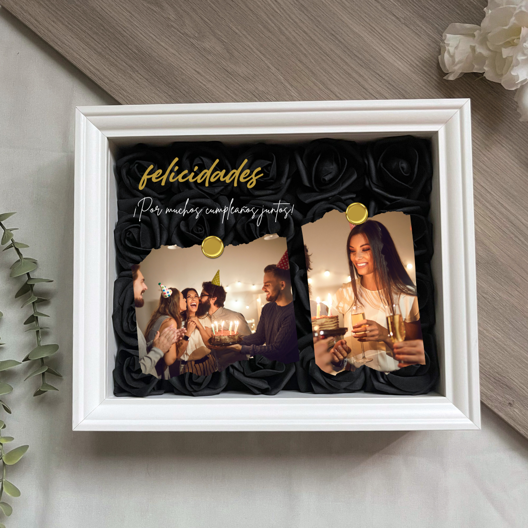 Cuadro 'Felicidades Dorado'