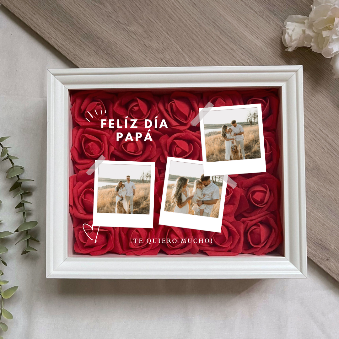 Cuadro Papá 3 fotos