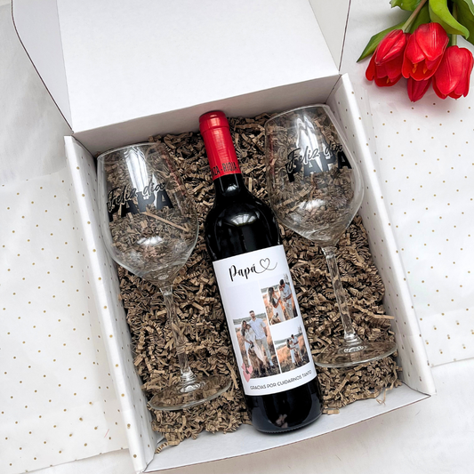 Pack Wine 'Papá 3 fotos'