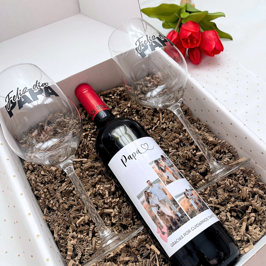 Pack Wine 'Papá 3 fotos'