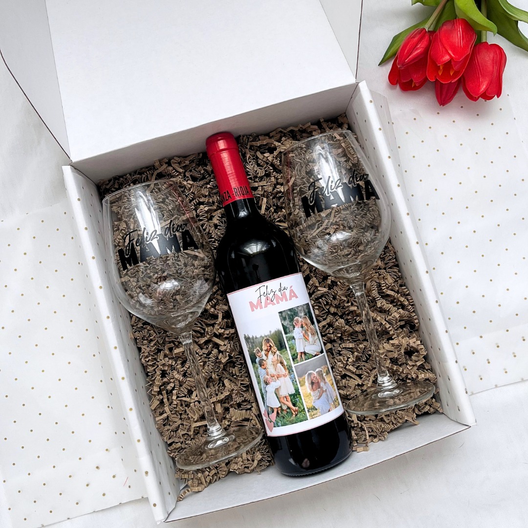 Pack Wine 'Mamá 3 fotos'