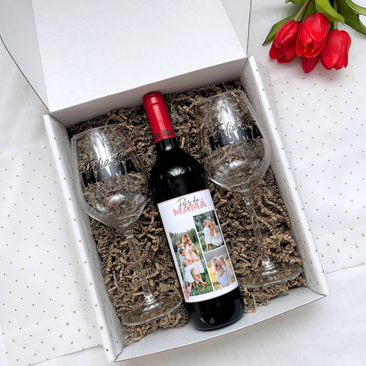 Pack Wine 'Mamá 3 fotos'