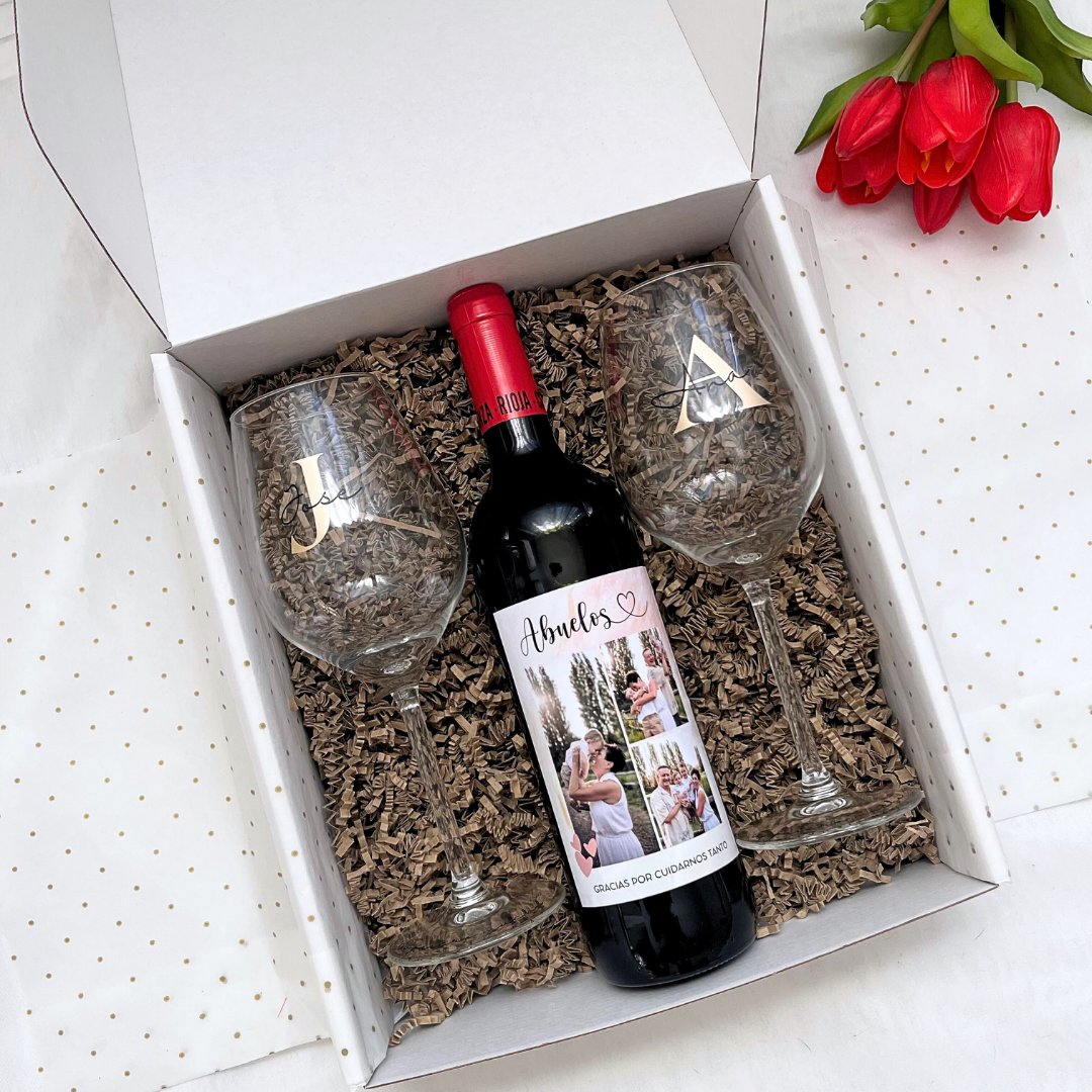 Pack Wine 'Abuelos 3 fotos'