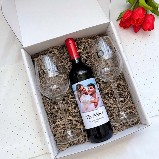 Pack Wine 'Te Amo'