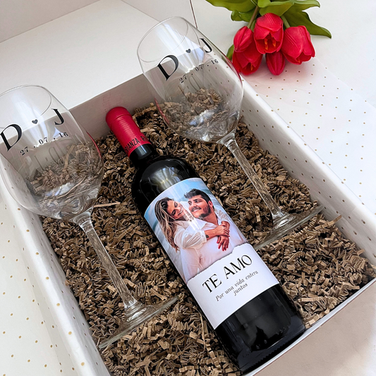 Pack Wine 'Te Amo'