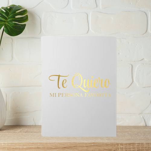 Dedicatoria en Caja