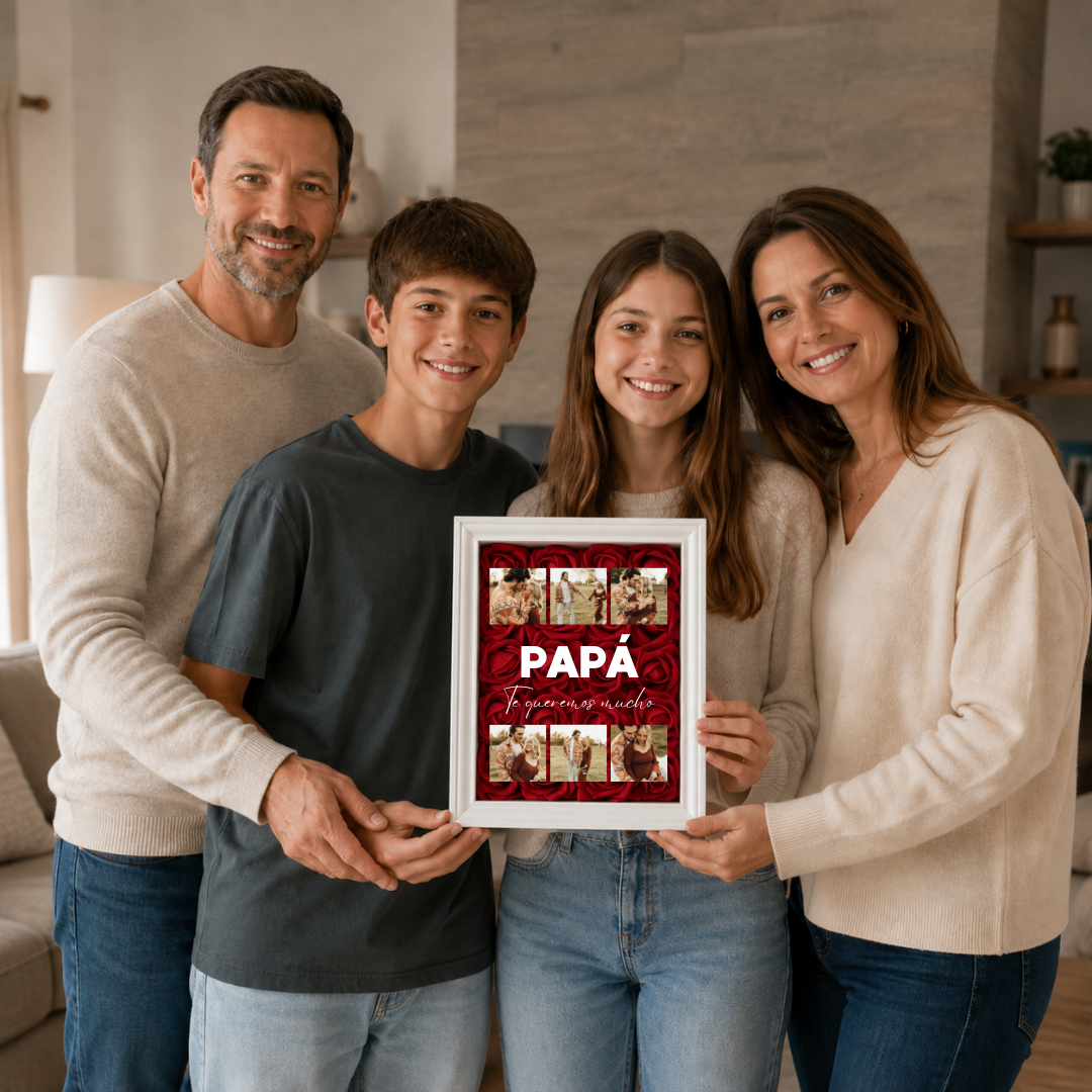 Cuadro Papá 6 fotos