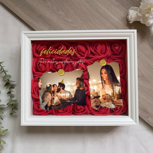Cuadro 'Felicidades Dorado'