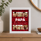 Cuadro Papá 6 fotos