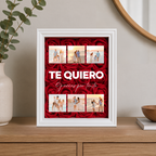 Cuadro Te Quiero 6 fotos