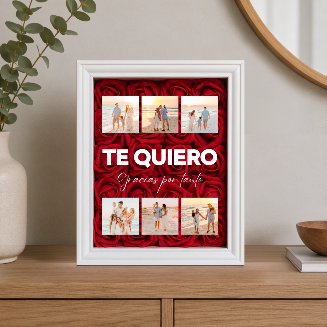Cuadro Te Quiero 6 fotos