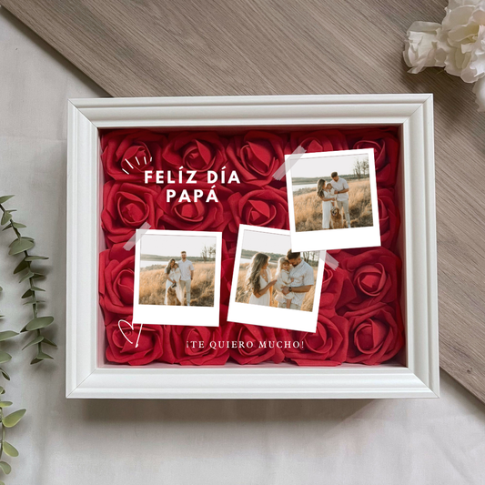 Cuadro Papá 3 fotos
