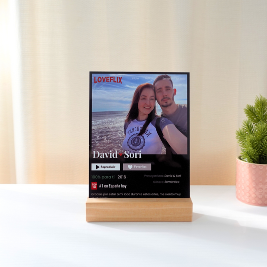 Placa 'Loveflix'