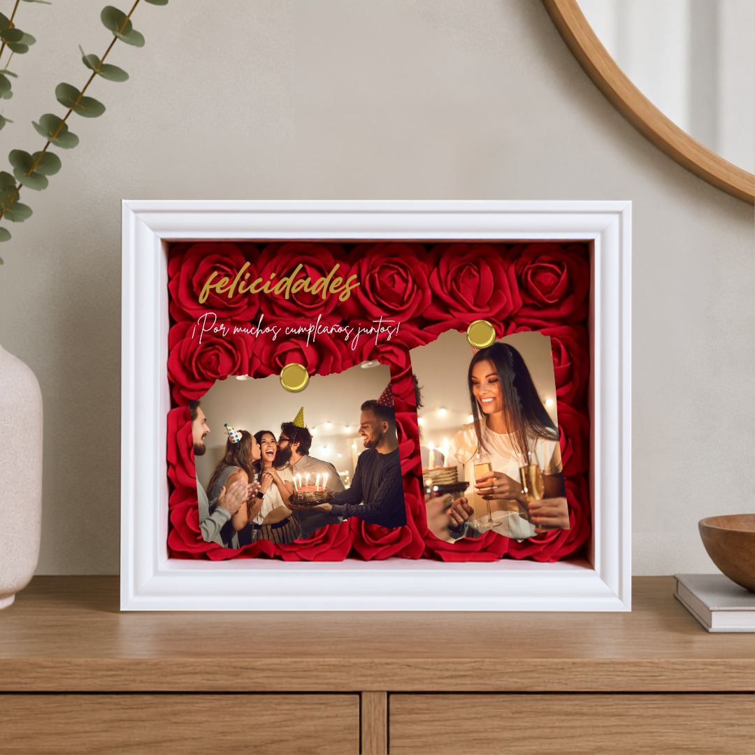 Cuadro 'Felicidades Dorado'