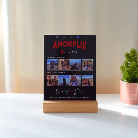 Placa 'Amorflix'
