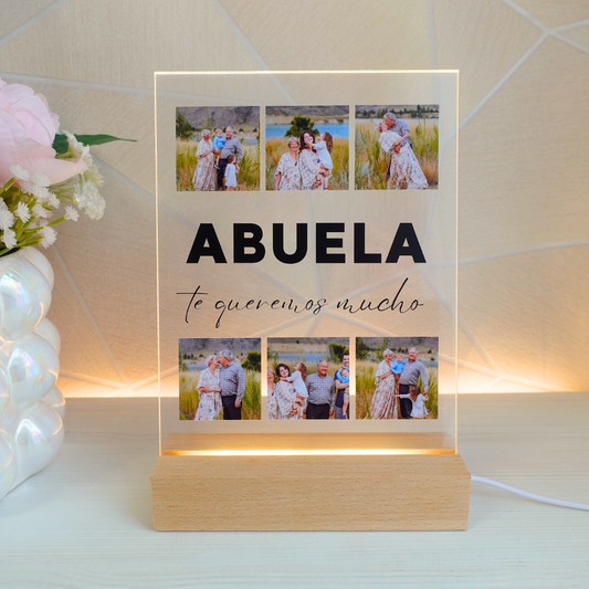 Lámpara 'Abuelos 6 Fotos'