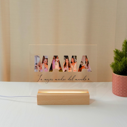 Lámpara 'Mama' con fotos