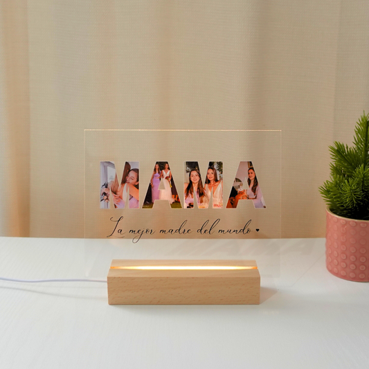 Lámpara 'Mama' con fotos