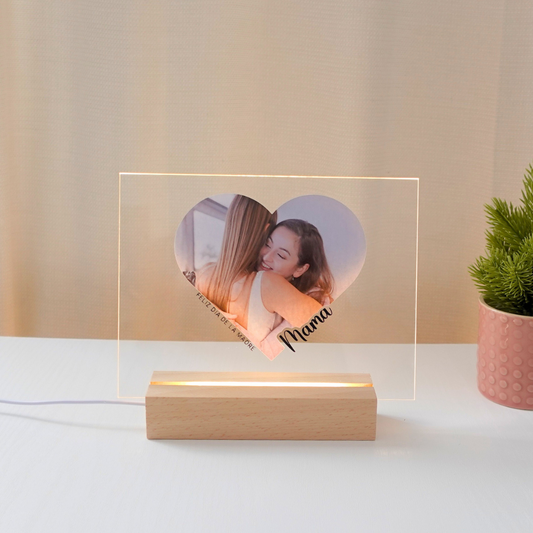 Lámpara 'Corazón Mamá, Papá'
