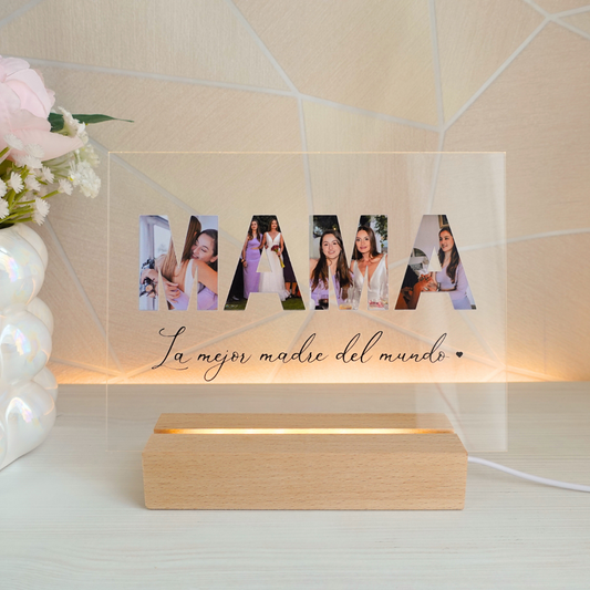 Lámpara 'Mama' con fotos