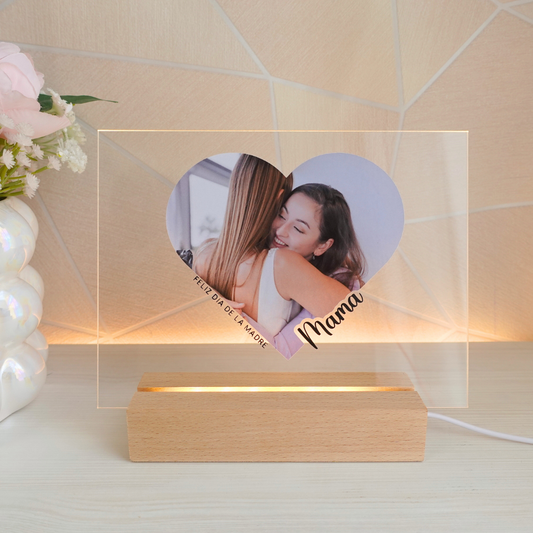 Lámpara 'Corazón Mamá, Papá'